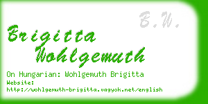 brigitta wohlgemuth business card
